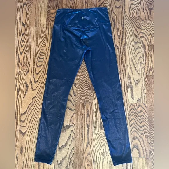 Athleta x Simone Biles Elation Shimmer Tights in Powervita Size MTall - Picture 2 of 5